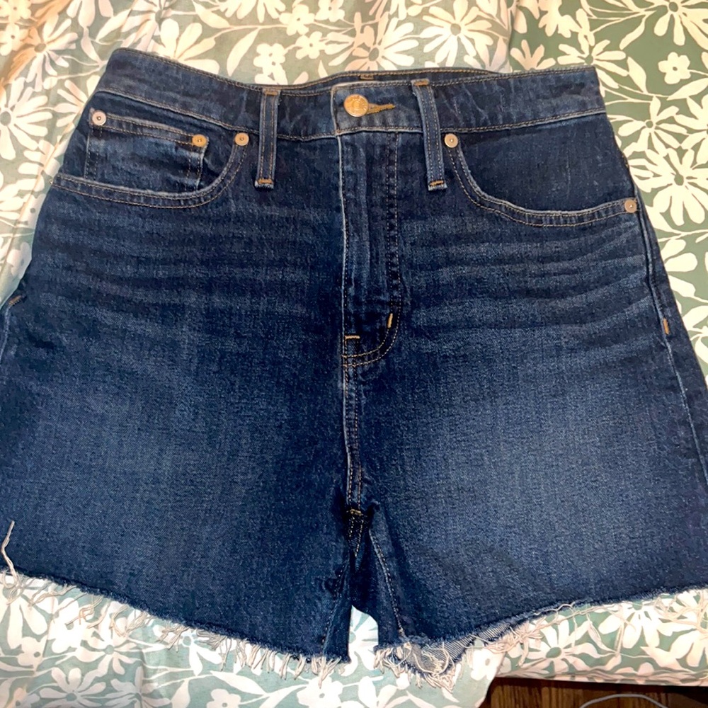 Madewell Dark Blue Jean Shorts